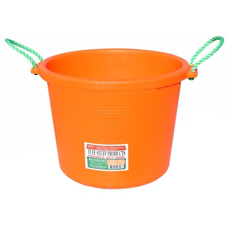 Tuff Stuff Products 70 qt. Muck Bucket, Orange TU600770